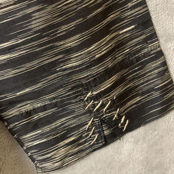 Chicos Top 3 Sz XL 100% Silk Long Sleeve Tunic Collar Buttons Fish Bead - Picture 10 of 10